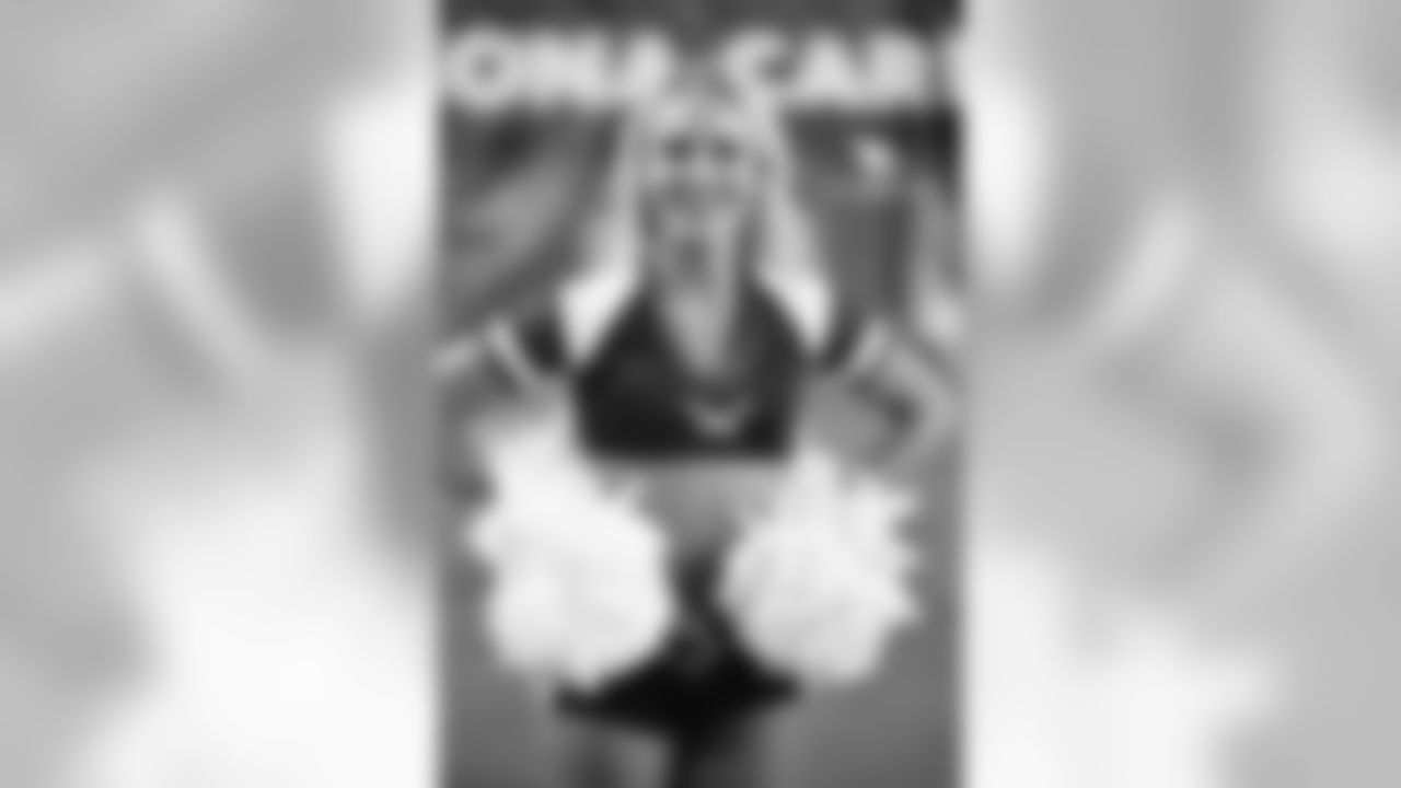 Images of Cardinals cheerleader Davis from the 2018 season