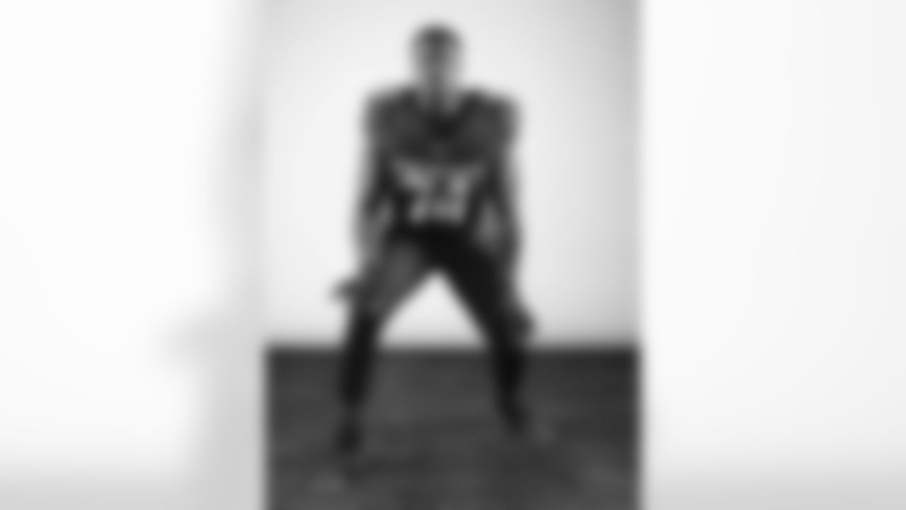 Arizona Cardinals offensive lineman D.J. Humphries (74) poses for a photo during a photoshoot for the 2023 Arizona Cardinals Uniforms on Thursday, April 13, 2023.