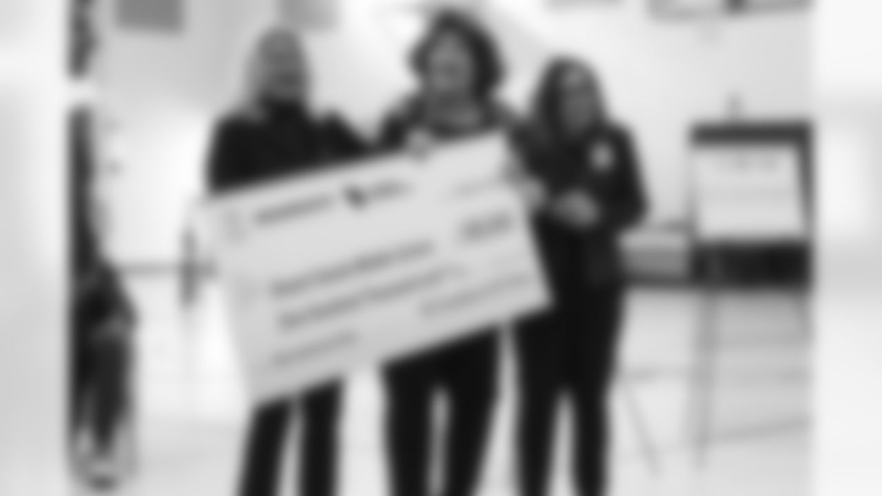 The new grass football field grant presentation at Desert Sands Middle School on Tuesday, Feb. 7, 2023 in Phoenix, AZ.