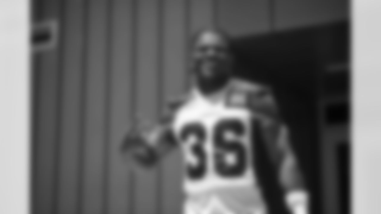Arizona Cardinals safety JuJu Hughes (36) during Week 2 of the OTA offseason program at the Dignity Health Training Facility on Friday, June 2, 2023 in Tempe, AZ.