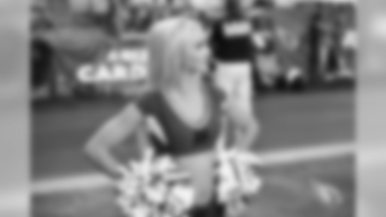 Images of Cardinals cheerleader Brenan during the 2019 season