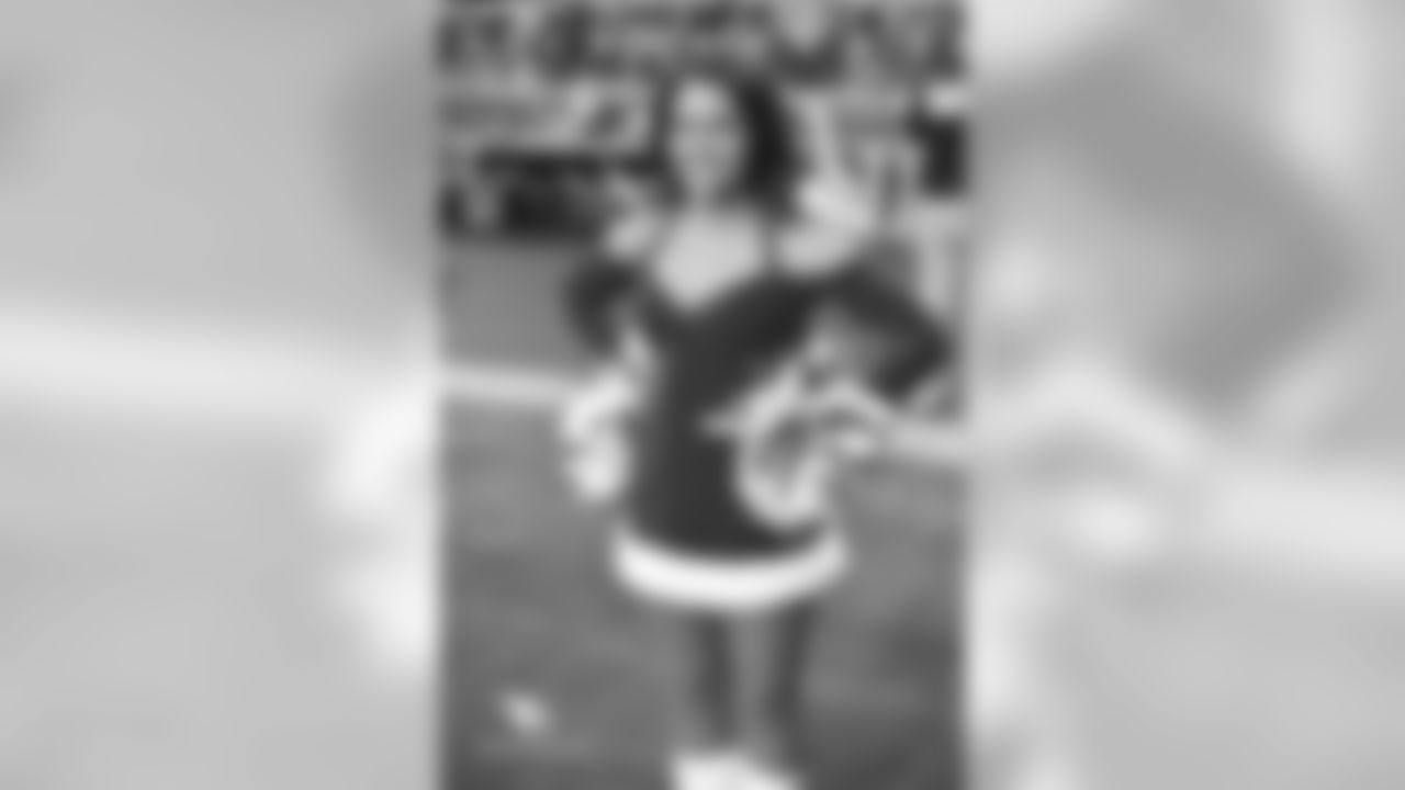 Images of Cardinals cheerleader Kayla during the 2018 season