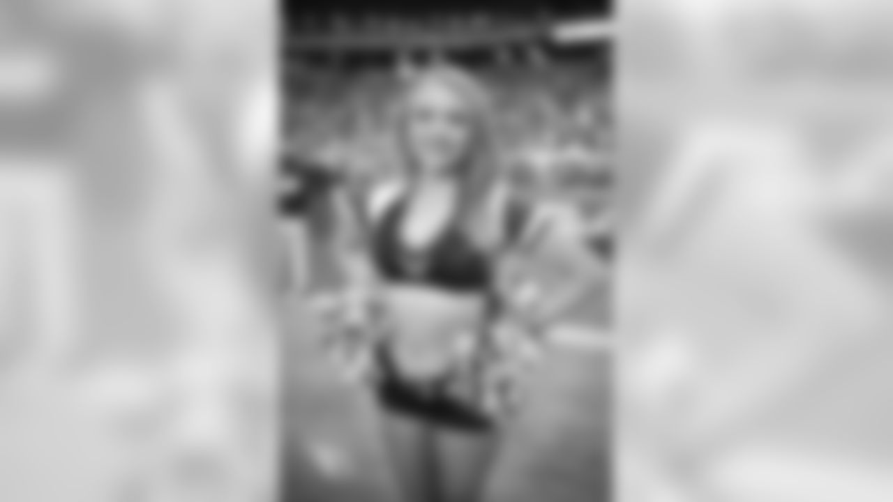 Images of Cardinals cheerleader Danielle from the 2019 season