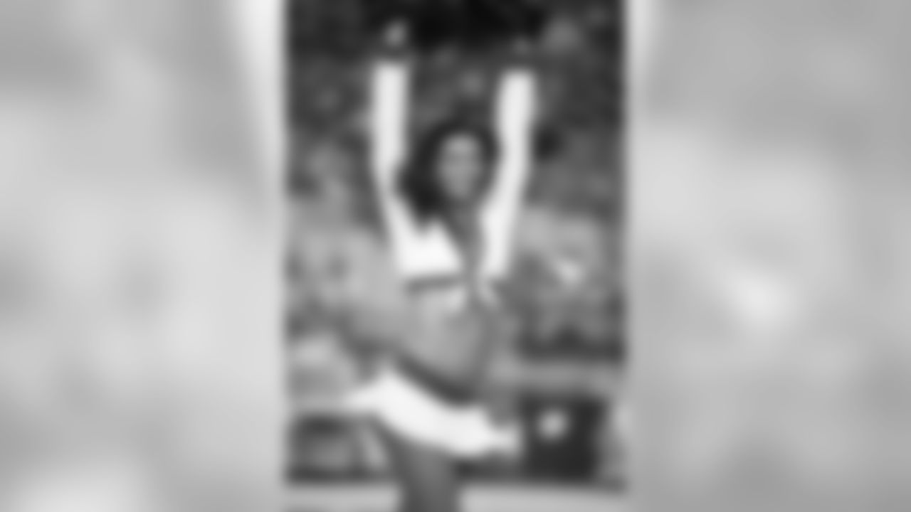 Images of Cardinals cheerleader Kaylin during the 2018 season