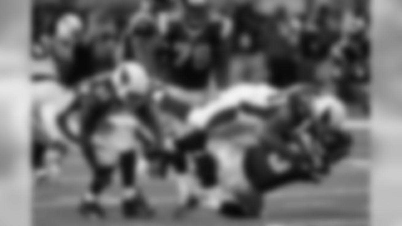 Calais Campbell nails Sam Bradford