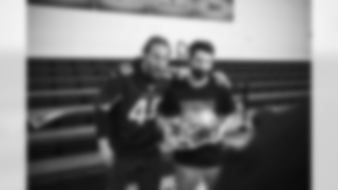 The Arizona Cardinals and the Little Star Foundation give Super Bowl tickets to Kevin Winegar at Eastmark High School on Friday, Jan. 13, 2023 in Mesa, AZ.