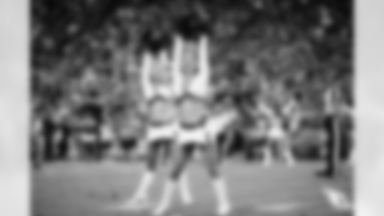 The Arizona Cardinals Cheerleaders during the week 2 preseason game against the Kansas City Chiefs on August 19, 2023.