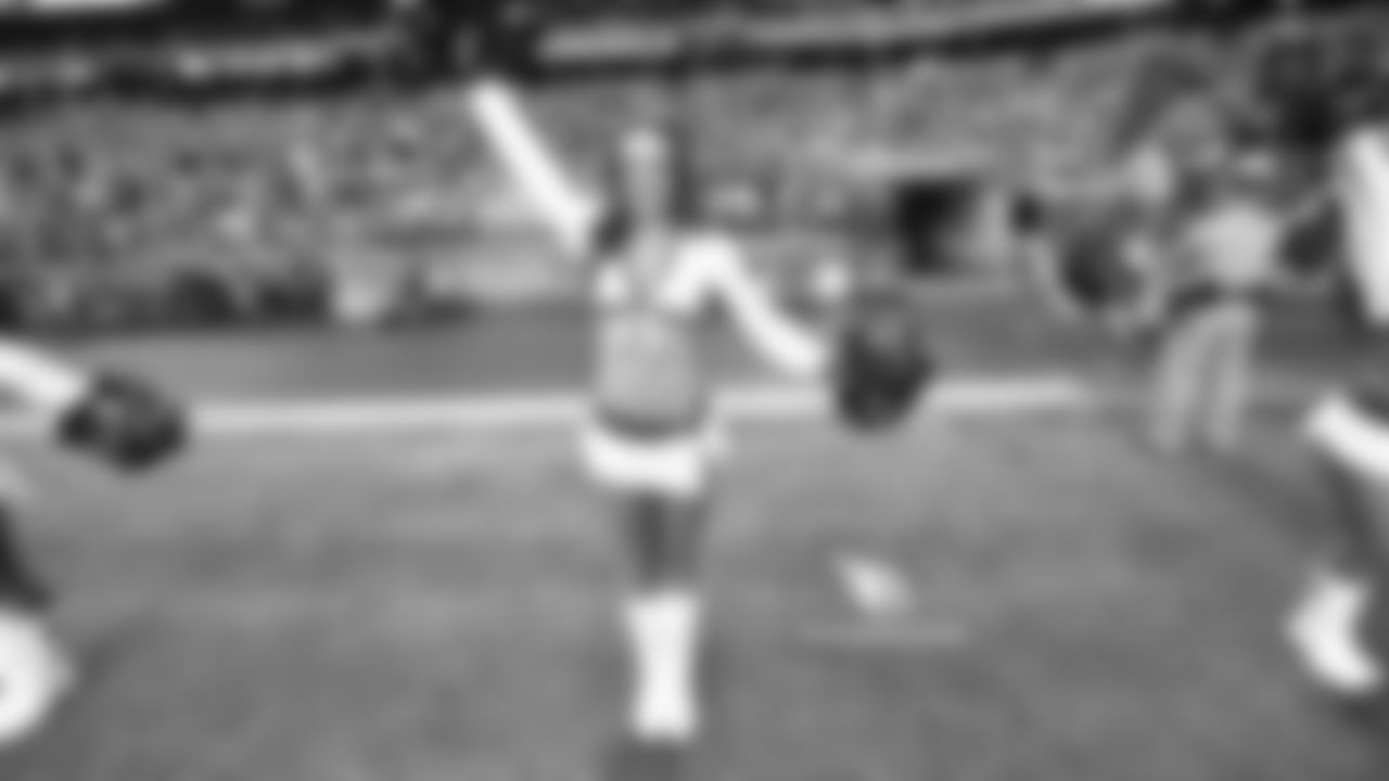 Images of Cardinals cheerleader Melanie from the 2018 season