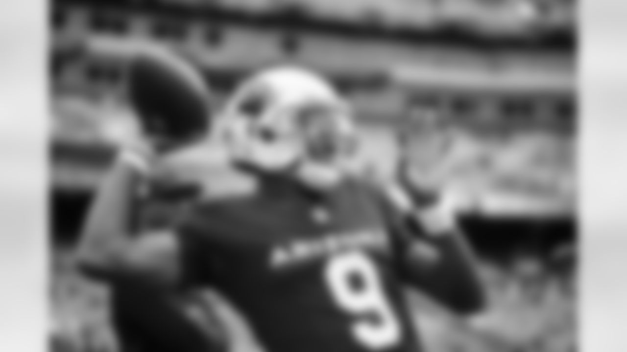 Arizona Cardinals quarterback Joshua Dobbs (9) during the Week 1 regular season game between the Arizona Cardinals and the Washington Commanders on Sunday, Sep 10, 2023 in Landover, MD.