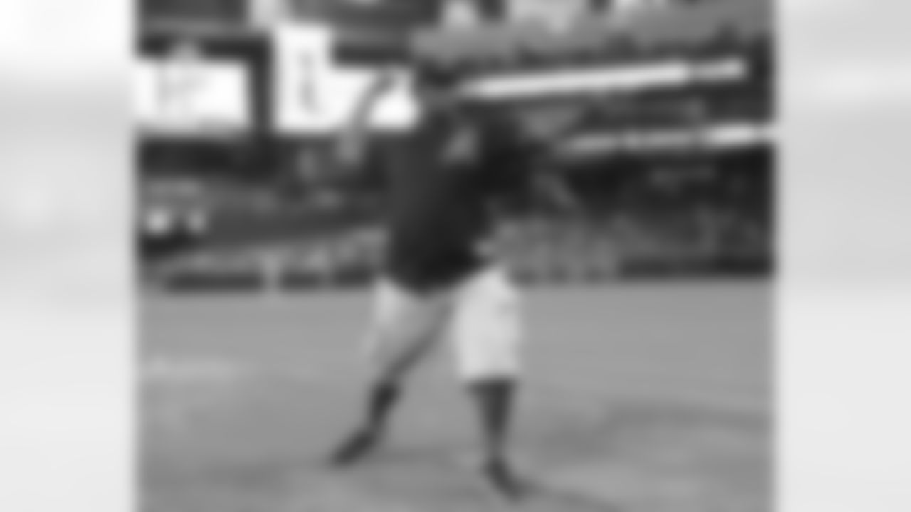 Cooper throws out the first pitch at the D-Backs game