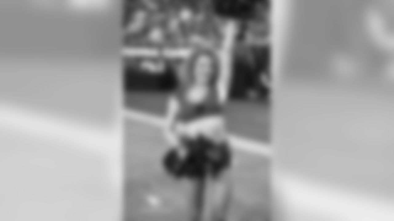 Images of Cardinals cheerleader Alexis from the 2018 season