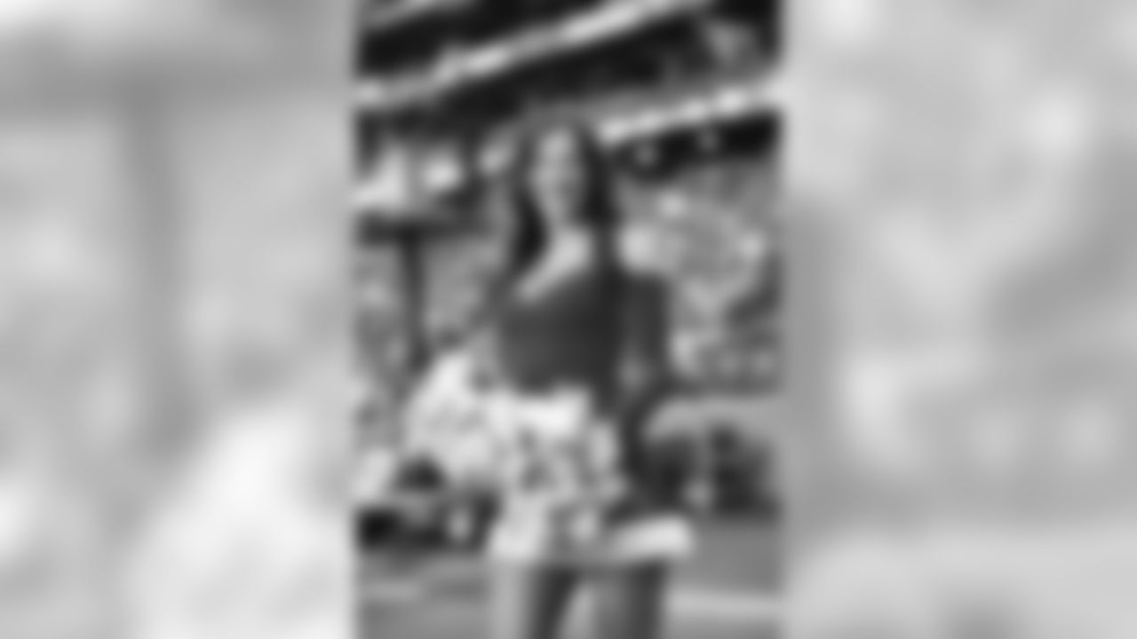 Images of Cardinals cheerleader Amanda during the 2019 season