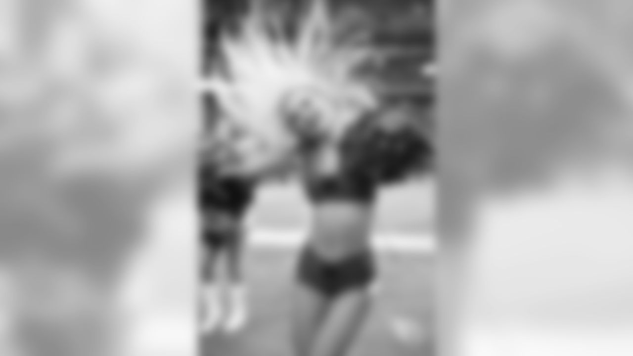 Images of Cardinals cheerleader Brenan during the 2019 season