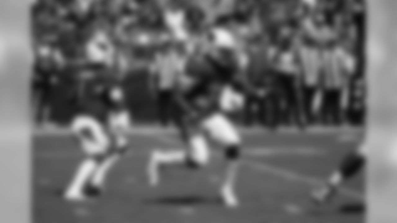 RB David Johnson carries the ball.