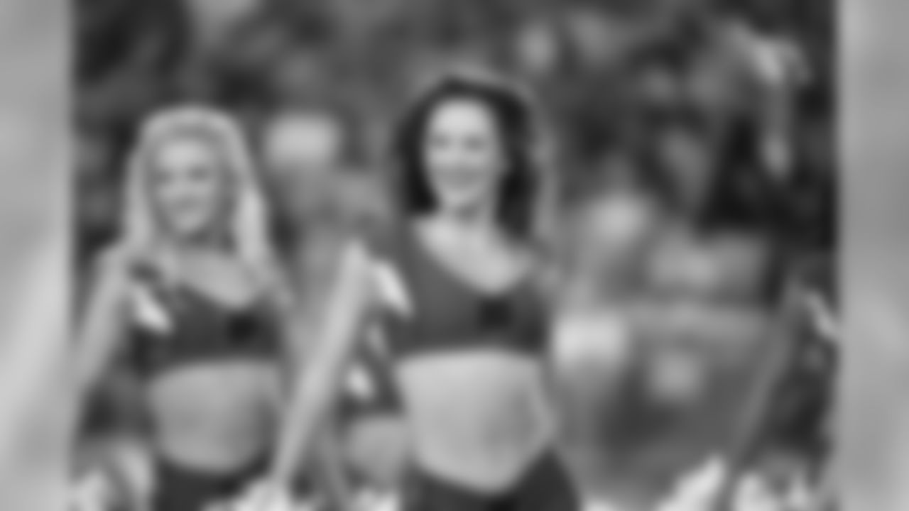 Images of Cardinals cheerleader Amanda during the 2019 season