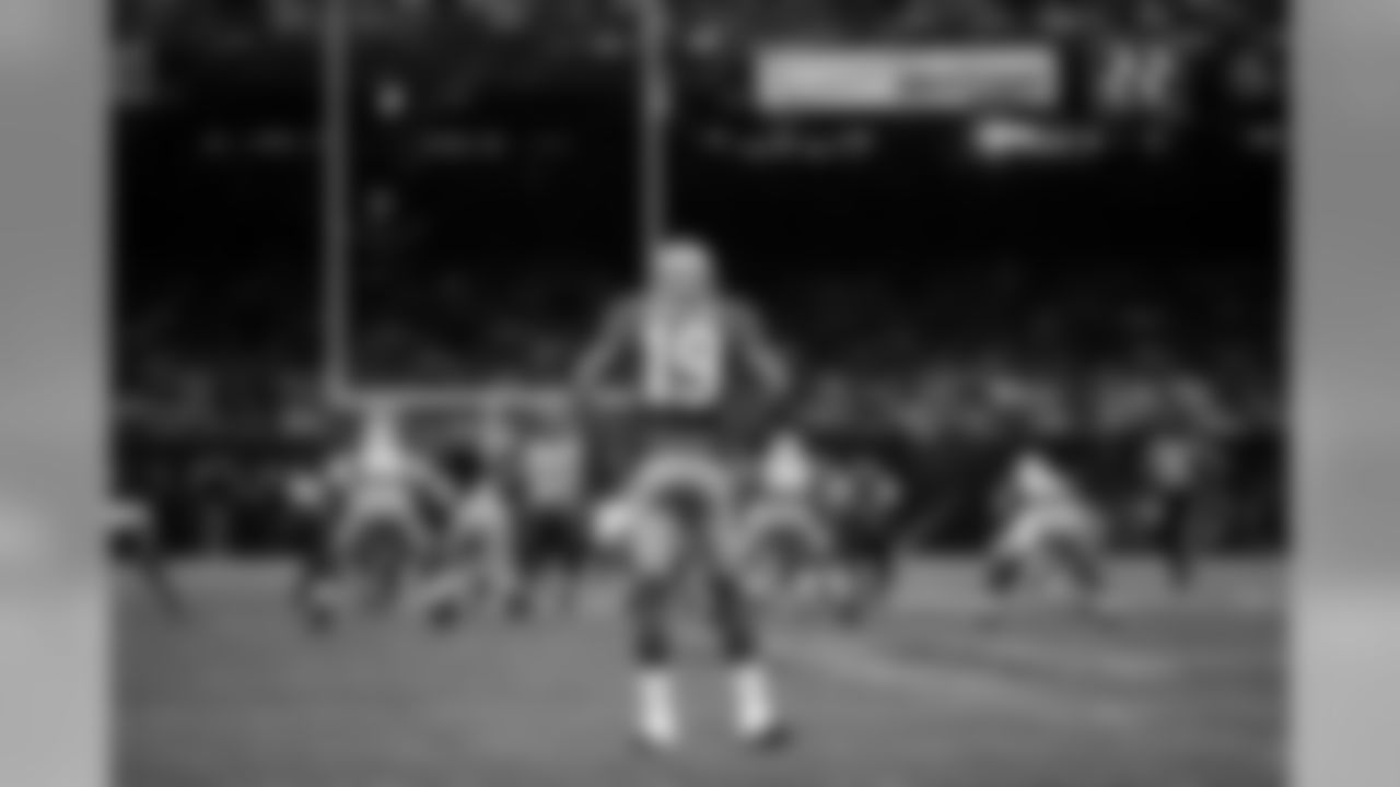 Ginn awaiting a punt in the 2013 Super Bowl.