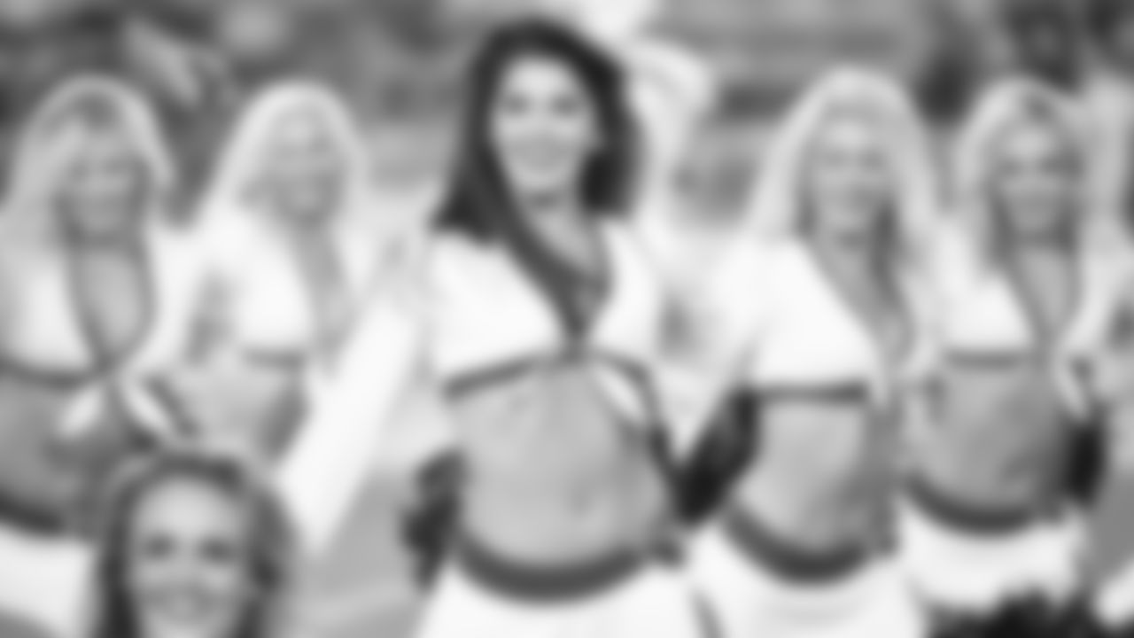 Images of the Cardinals cheerleaders during Thursday's preseason opener