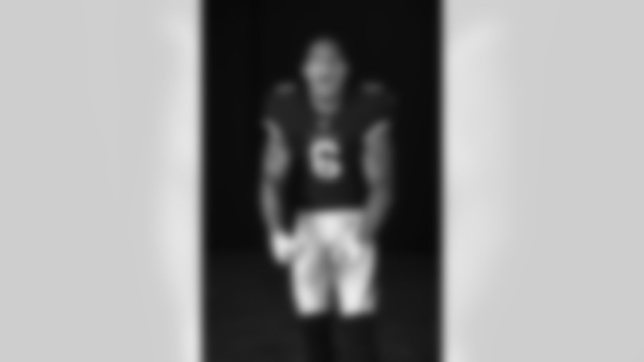Arizona Cardinals running back James Conner (6) poses for a photo during Cardinals Media Day on Monday, June 13, 2022 in Tempe, AZ.