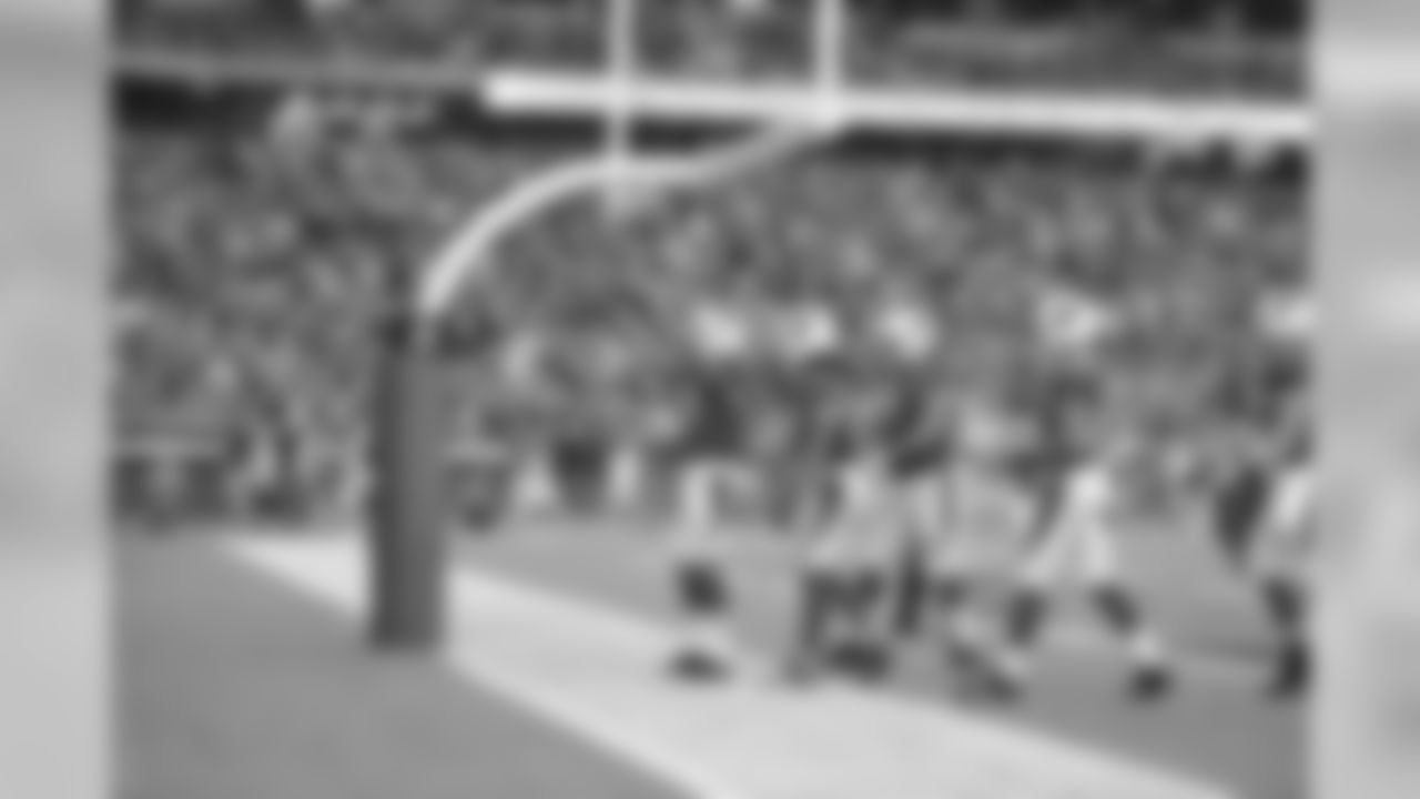 WR Michael Floyd points to the crowd following his touchdown against Atlanta.