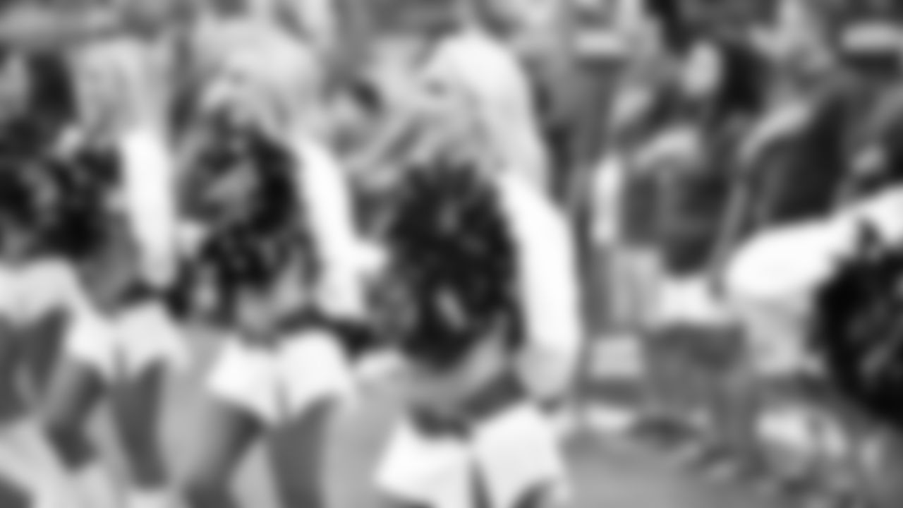 Images of Cardinals cheerleader Davis during the 2019 season