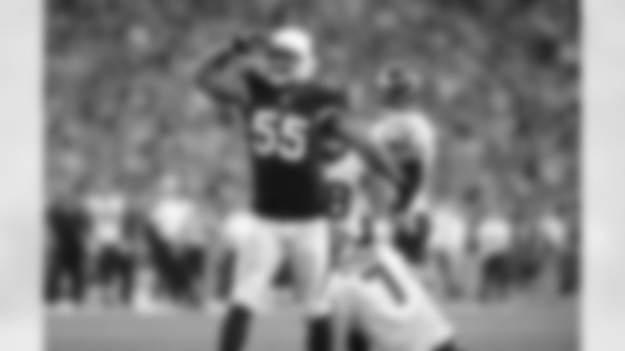 LB John Abraham after a sack of Texans QB Case Keenum.