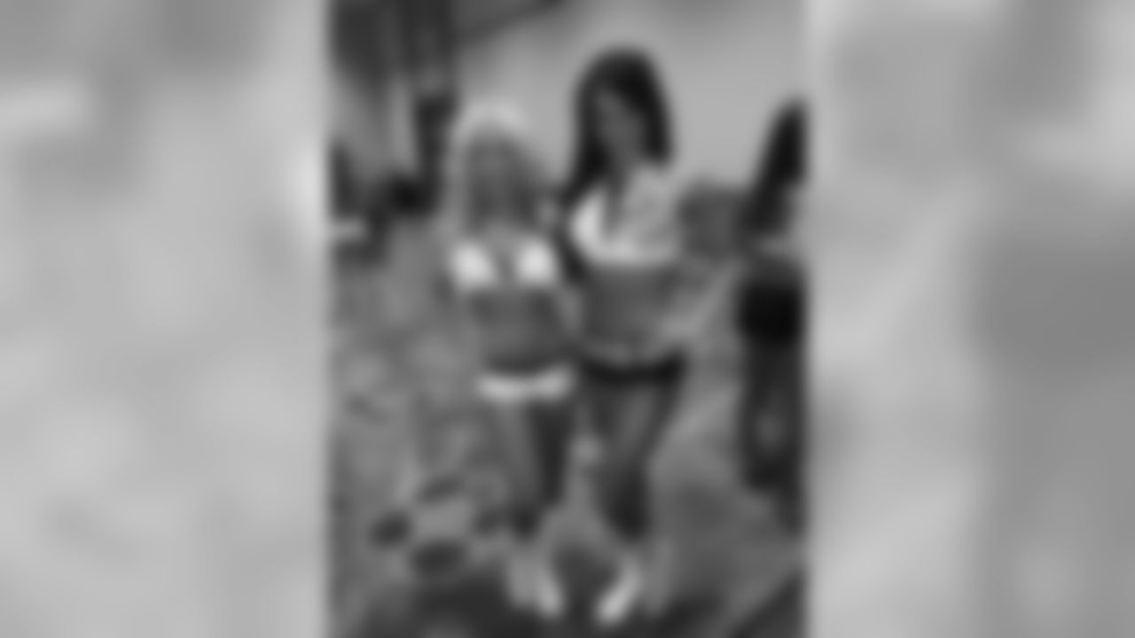 Posing during some Pro Bowl festivities with the Vikings Pro Bowl cheerleader Jacqueline