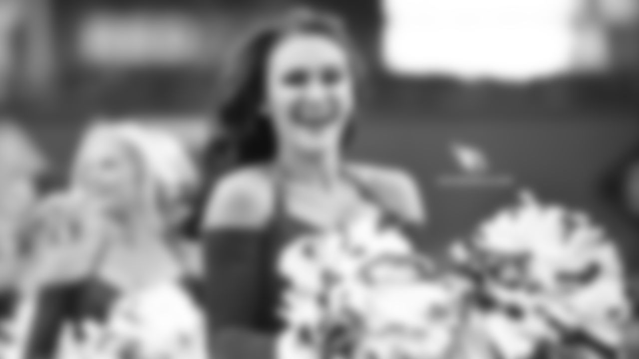 Images of Cardinals cheerleader Nikki during the 2018 season
