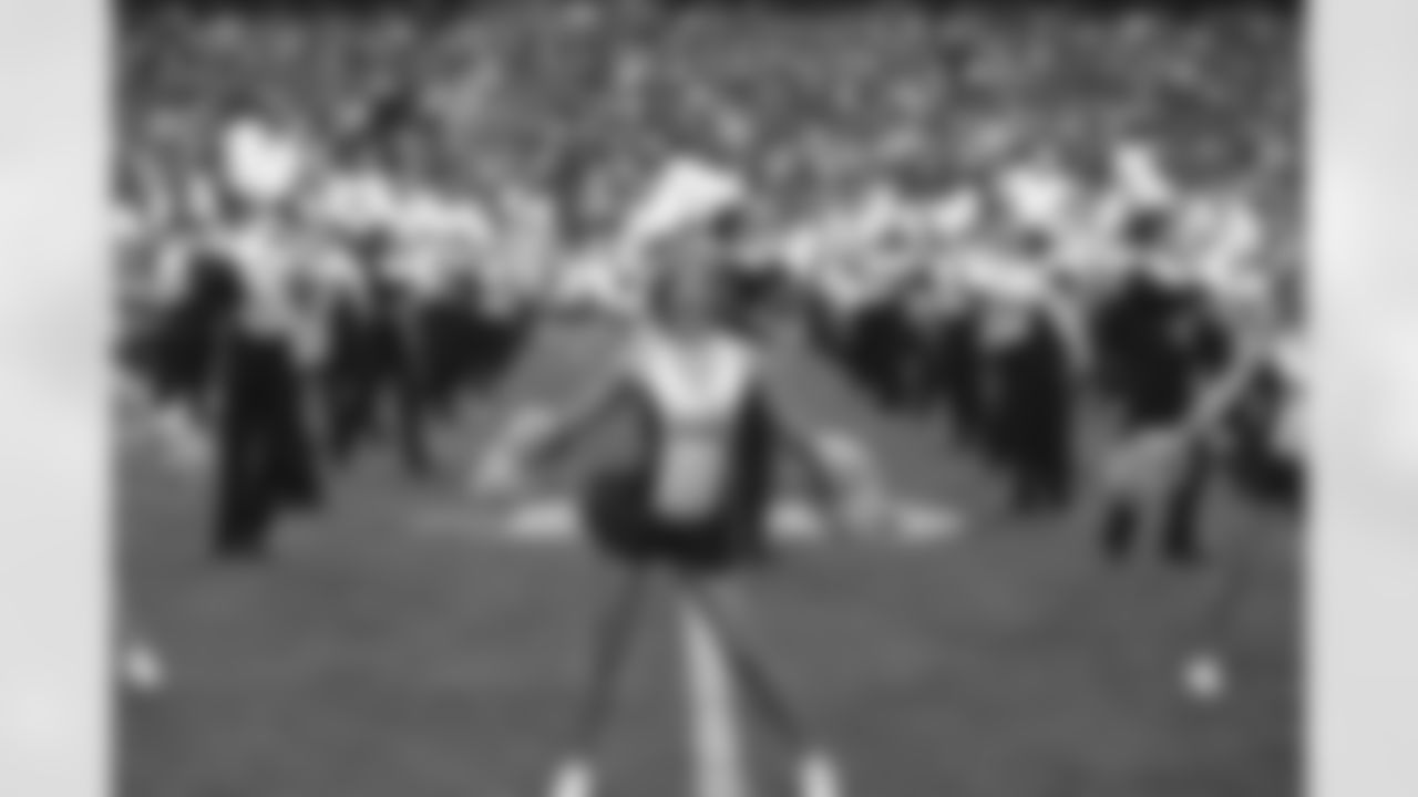 The Arizona State marching band playing pregame