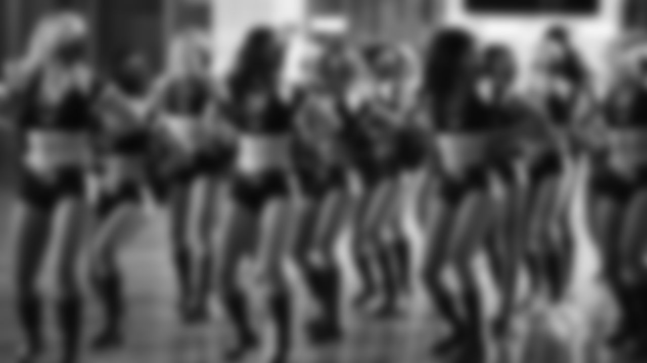 Images of the Cardinals cheerleaders during Sunday's contest against the Rams at State Farm Stadium.