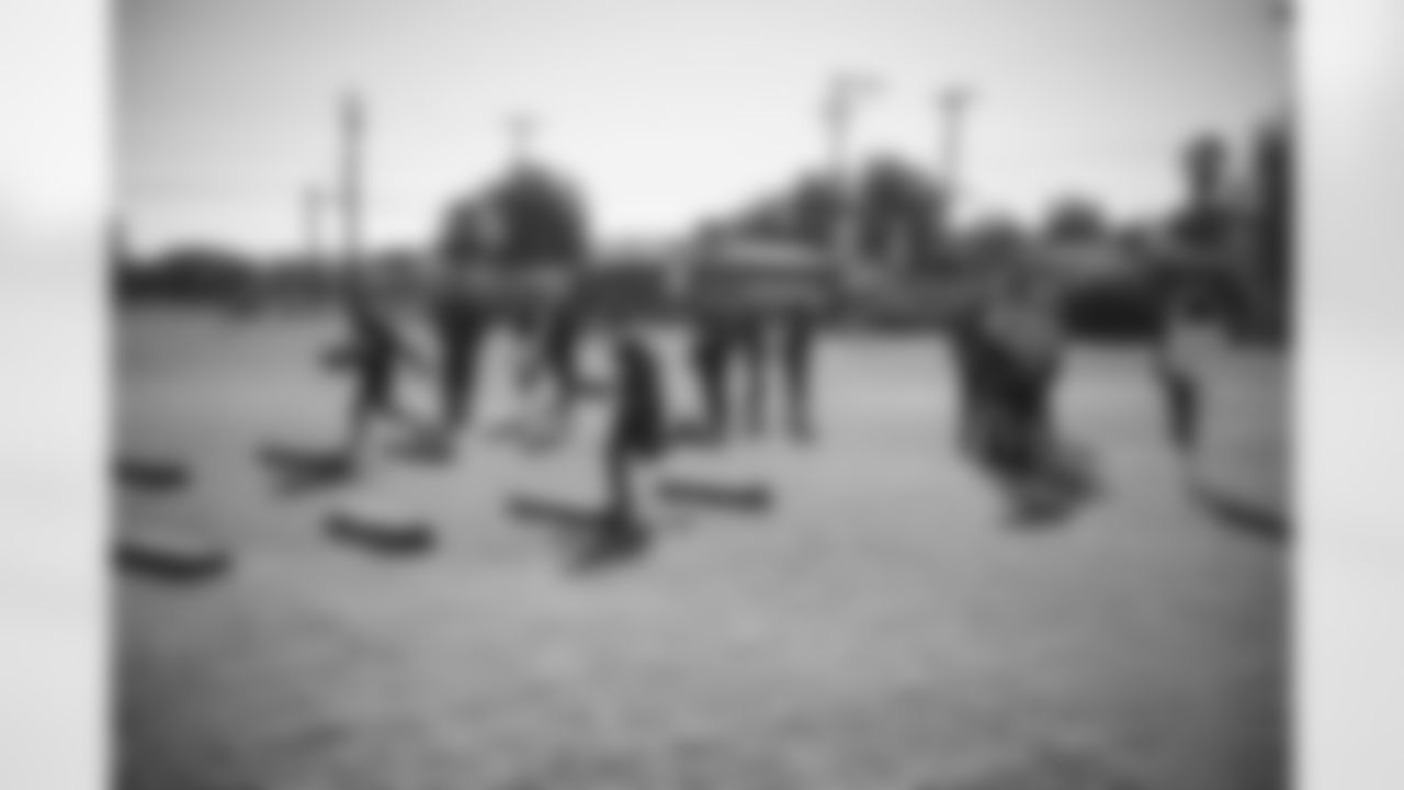 The Cardinals Youth Football Training Camp at C.J. Jorgensen Elementary School on Wednesday, Feb. 15, 2023 in Phoenix, AZ.