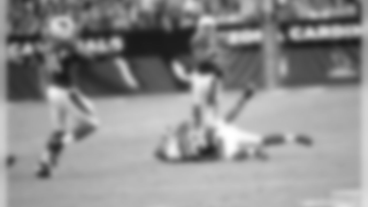 Week 2: S Tyrann Mathieu clinches the win with a tackle of Nate Burleson short of the first down marker.