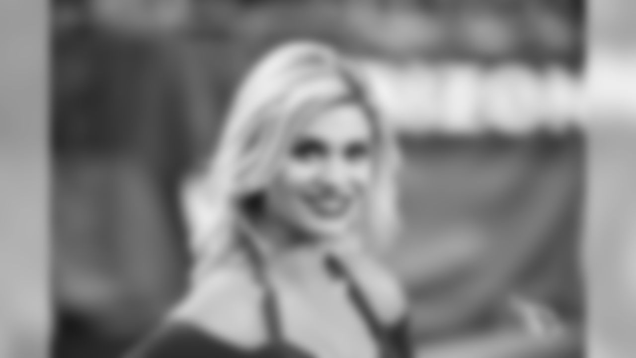 Images of Cardinals cheerleader McKayla during the 2019 season