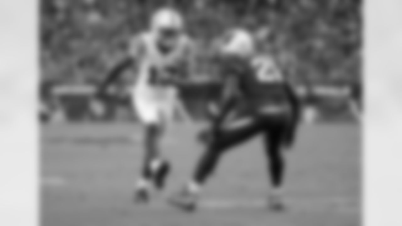 Patrick Peterson guards T.Y. Hilton.