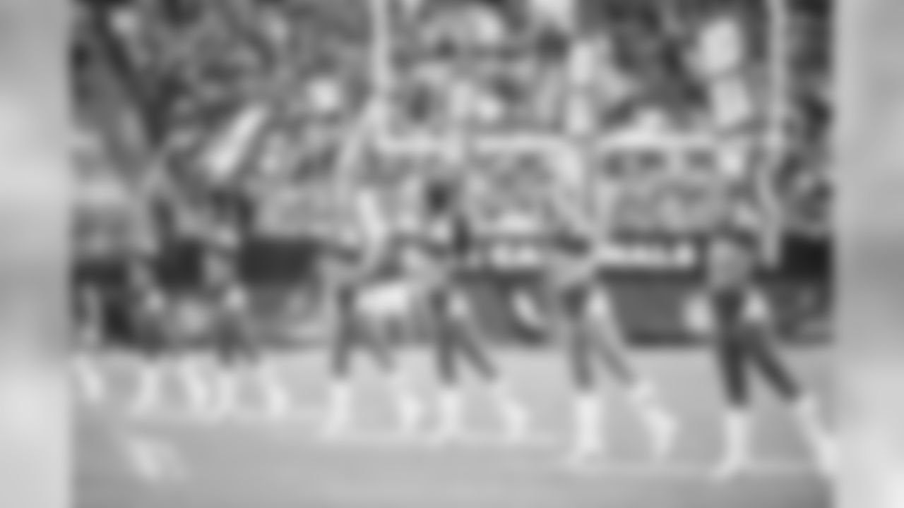Images of the Cardinals cheerleaders during the Week 3 matchup against Carolina