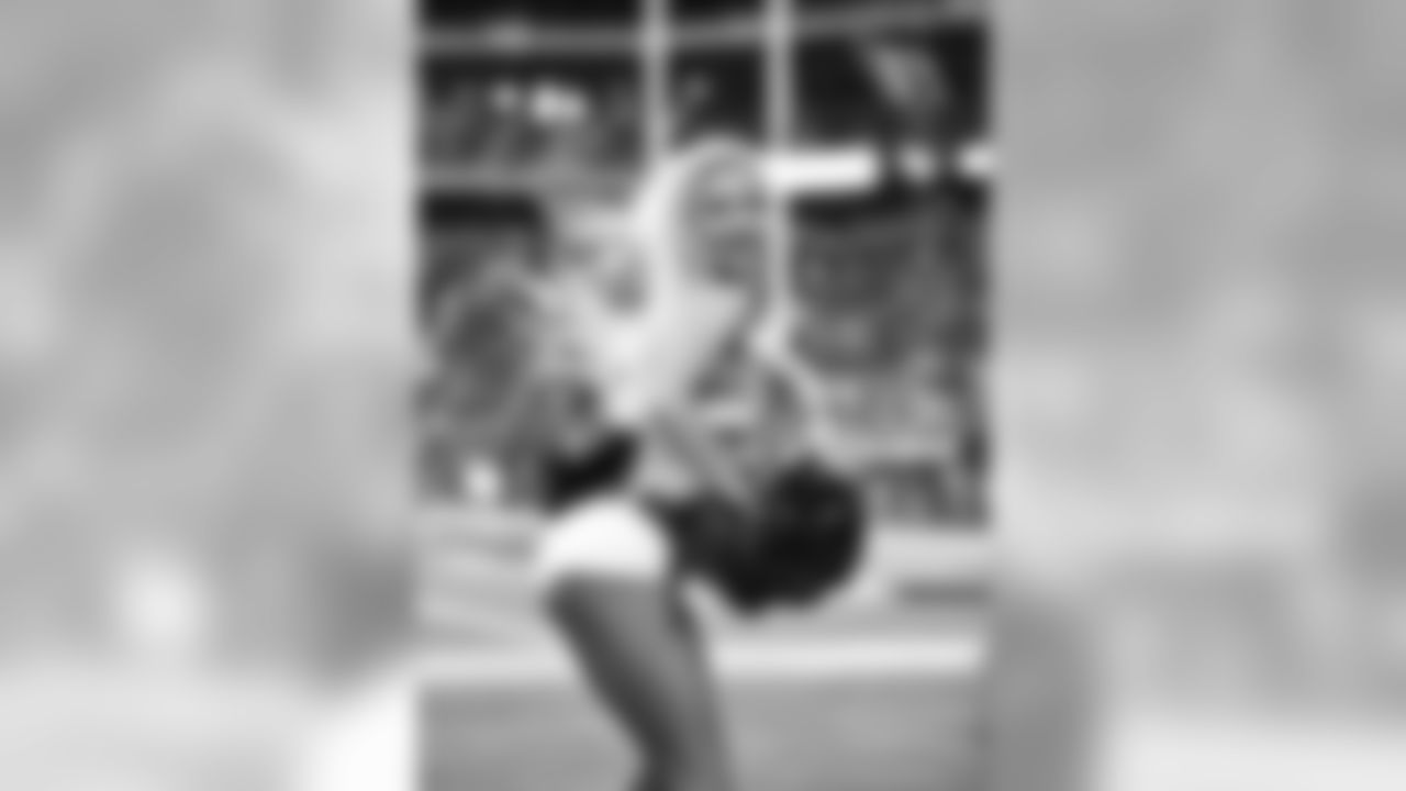 Images of Cardinals cheerleader Brenan during the 2019 season