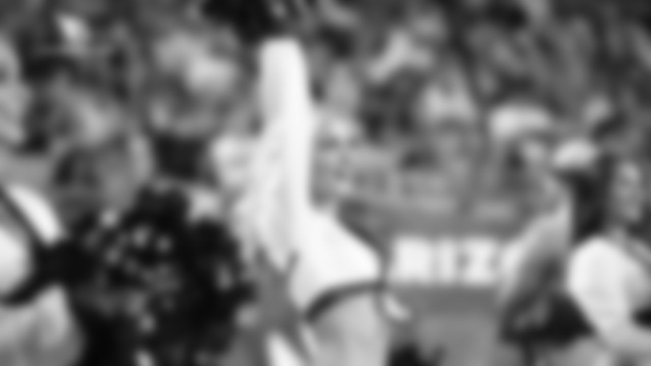 Images of Cardinals cheerleader Melody from the 2018 season