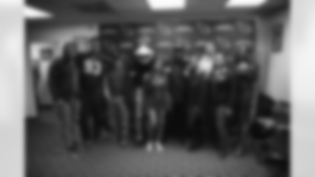 The Arizona Cardinals provide meals from Lo-Lo's Chicken & Waffles to the Arizona Informant as part of a Black History Month Community Spotlight on Tuesday, Feb. 14, 2023 in Phoenix, AZ.