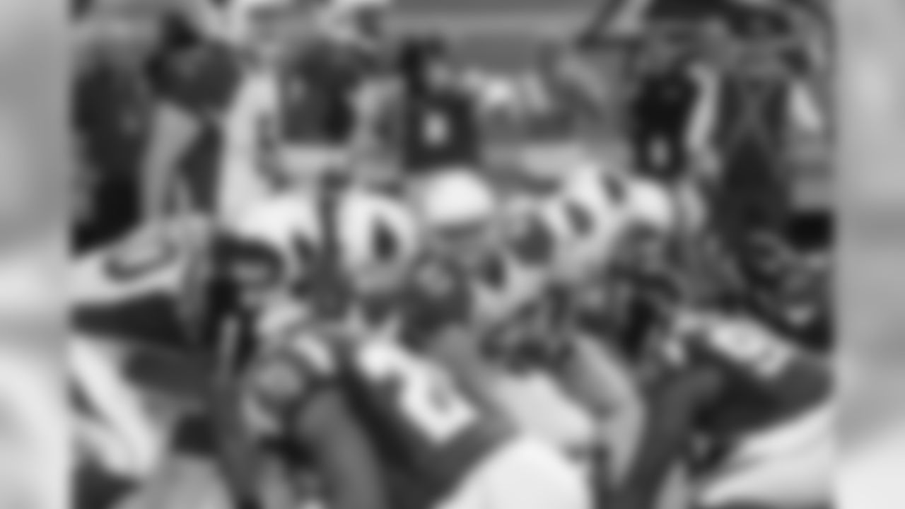 Center Lyle Sendlein sets the offensive line