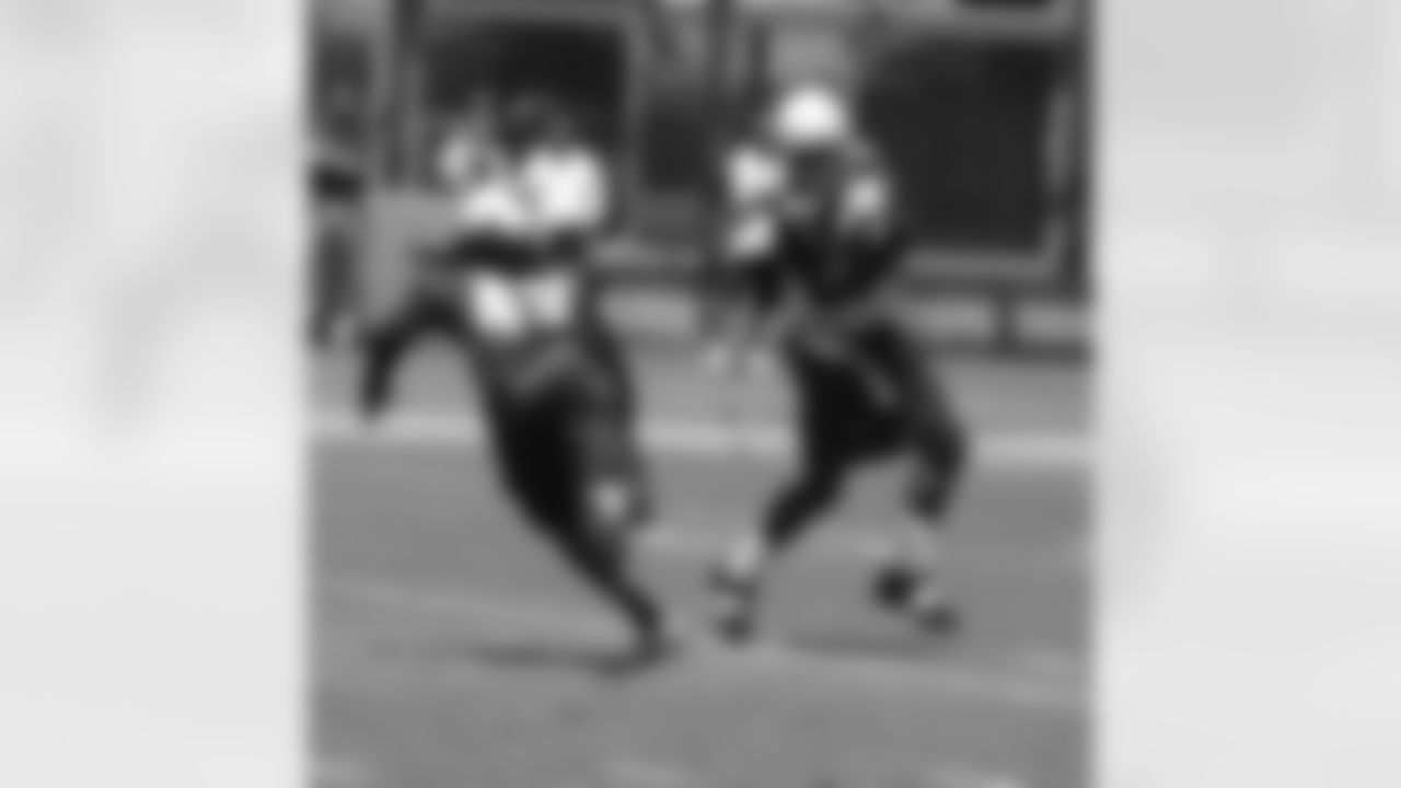 WR Early Doucet hauls in a pass in front of S Rashad Johnson