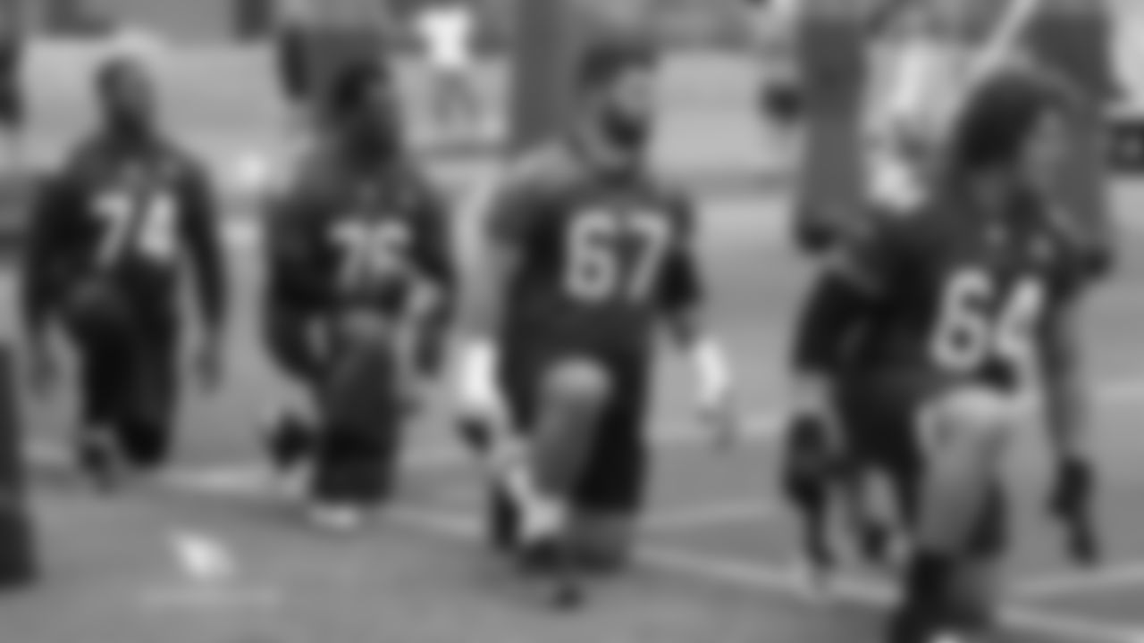 From left: T D.J. Humphries, T Marcus Gilbert, G Justin Pugh and G J.R. Sweezy