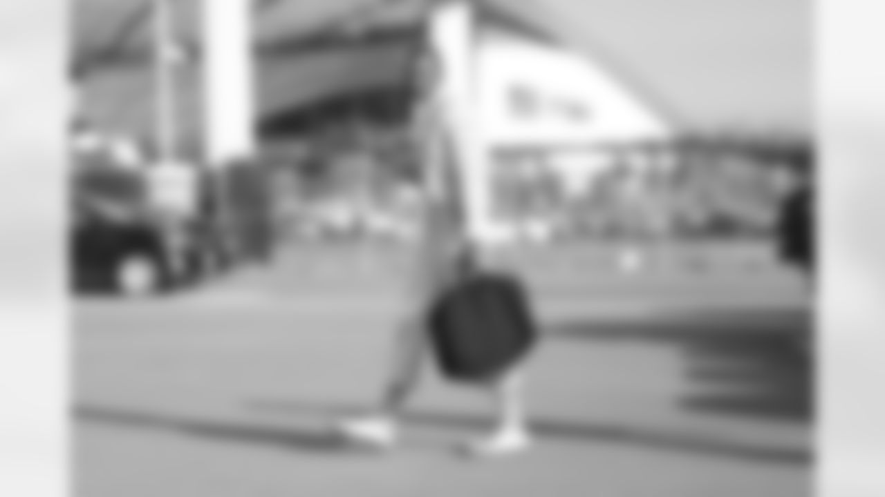 The Los Angeles Chargers arrive at SoFi Stadium to play against the Miami Dolphins on December 11, 2022 in Inglewood, California.