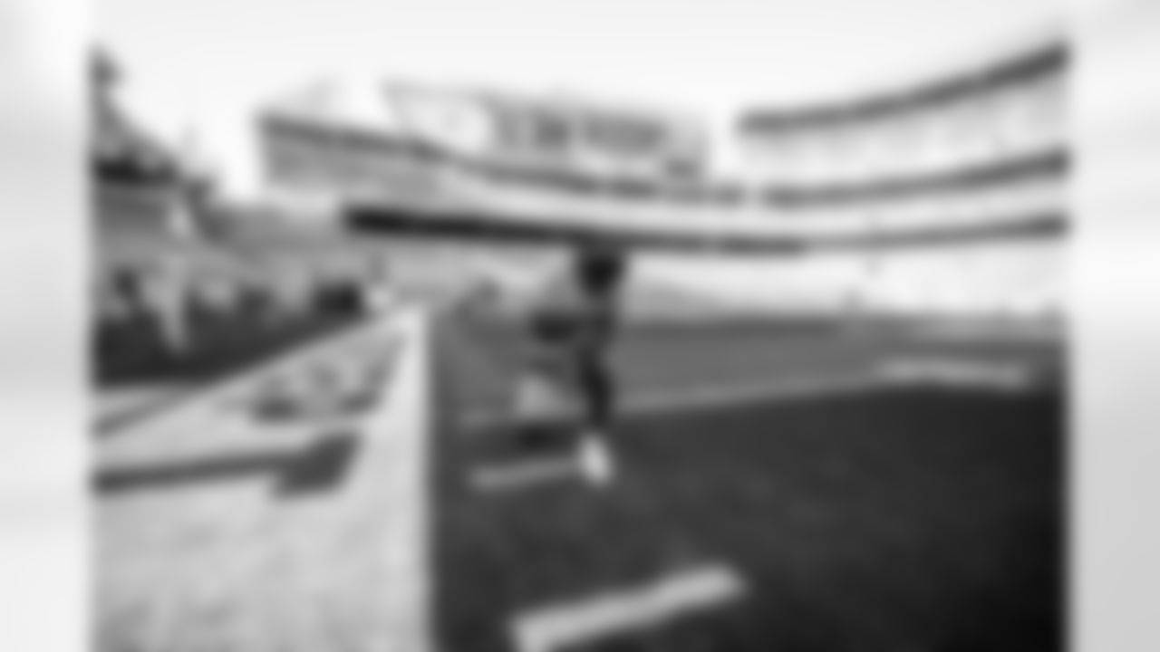 The Los Angeles Chargers prepare to play against the Cleveland Browns at FirstEnergy Stadium on October 9, 2022 in Los Angeles, California.