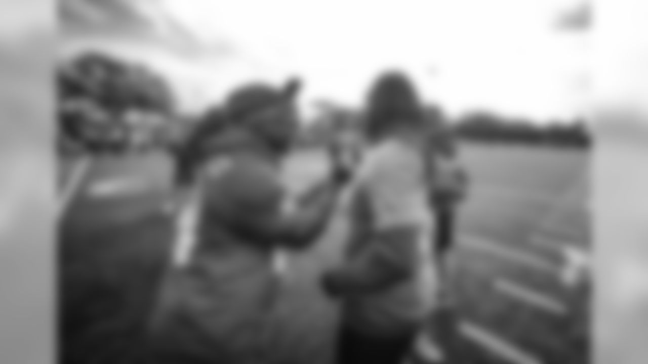 Melvin Gordon and Melvin Ingram at Pro Bowl practice on Wed. Jan. 23, 2019 in Orlando, FL.