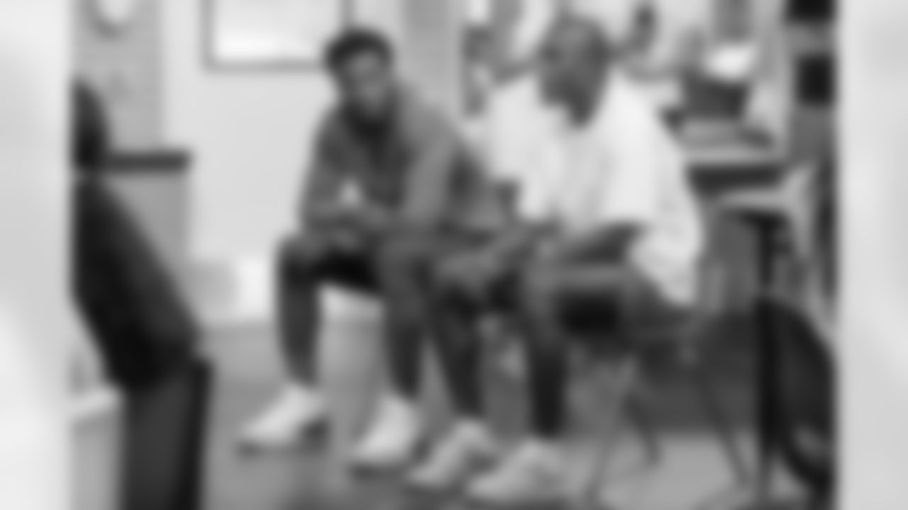 The Los Angeles Chargers participate in the "Bolts Book Club" on Tuesday, July 18, 2023 at Watts/Willowbrook Boys & Girls Club in Los Angeles, CA.