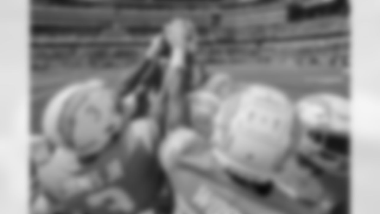 The Los Angeles Chargers prepare to play against the Jacksonville Jaguars at SoFi Stadium on September 25, 2022 in Inglewood, California.
