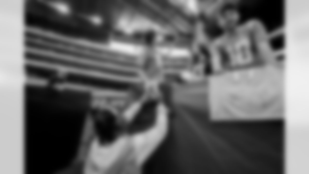The Los Angeles Chargers prepare to play against the Houston Texans at NRG Stadium on October 2, 2022 in Houston, Texas.