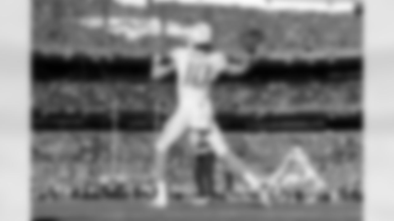 The Los Angeles Chargers prepare to play against the Denver Broncos at Empower Field at Mile High on January 8, 2023 in Denver, Colorado.