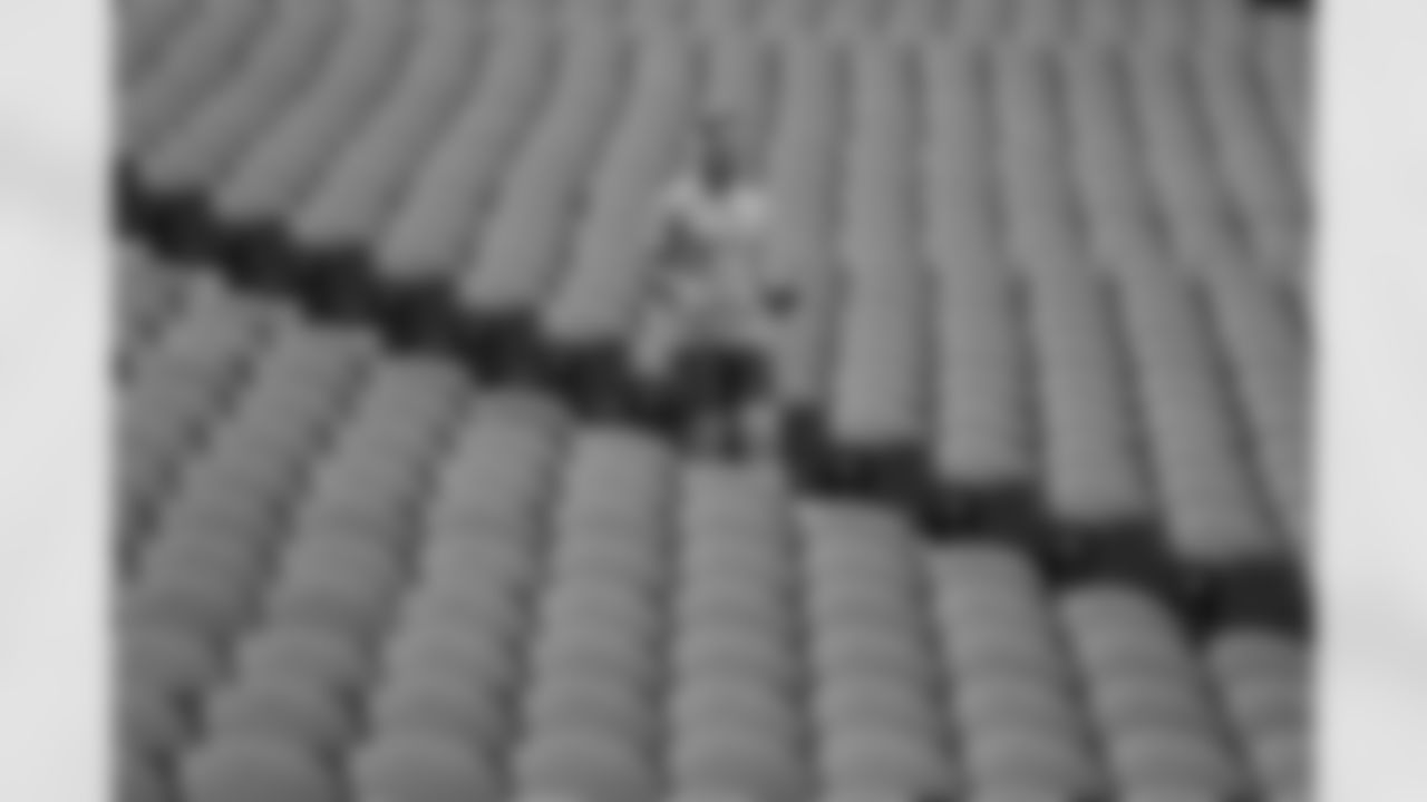 The Los Angeles Chargers prepare to play against the Kansas City Chiefs at Geha Field at Arrowhead Stadium on September 15, 2022 in Kansas City, Missouri.