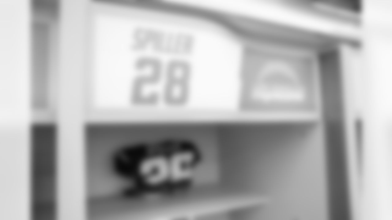 The Los Angeles Chargers prepare to play against the Seattle Seahawks at SoFi Stadium on October 23, 2022 in Inglewood, California.