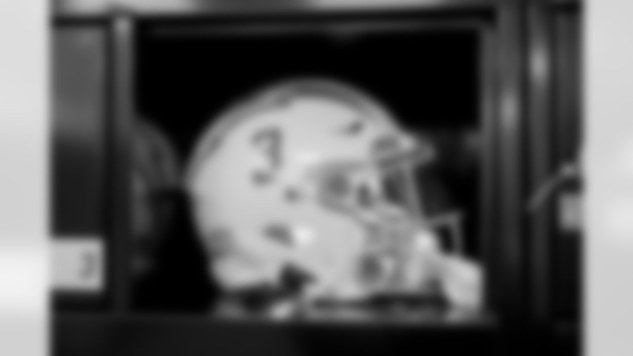 The Los Angeles Chargers prepare to play against the Las Vegas Raiders at Allegiant Stadium on December 4, 2022 in Las Vegas, Nevada.